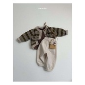【取寄】minirobe ラインカーディガン｜冬服｜韓国子供服
