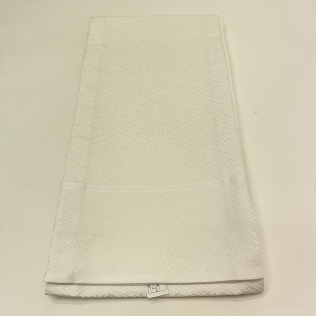 掛下帯 白帯 422cm 花嫁衣装 貸衣装 中古 リサイクル レンタル処分 結婚式 婚礼 着付け 舞台 きもの 着物 6695