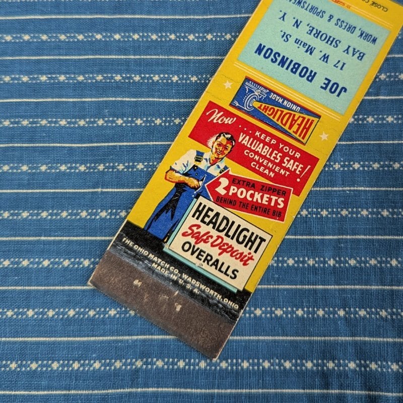 40s～ Lee WORK CLOTHES Match Book | Wonder Wear ヴィンテージ古着