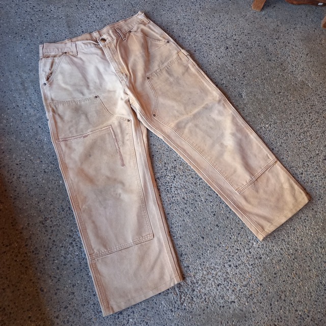 "hard work" Carhartt ダブルニーペインターパンツ used [109062]