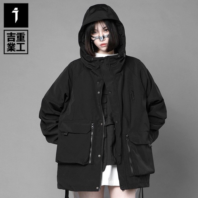 吉業重工 アシンメトリージッパーポケットジャケット