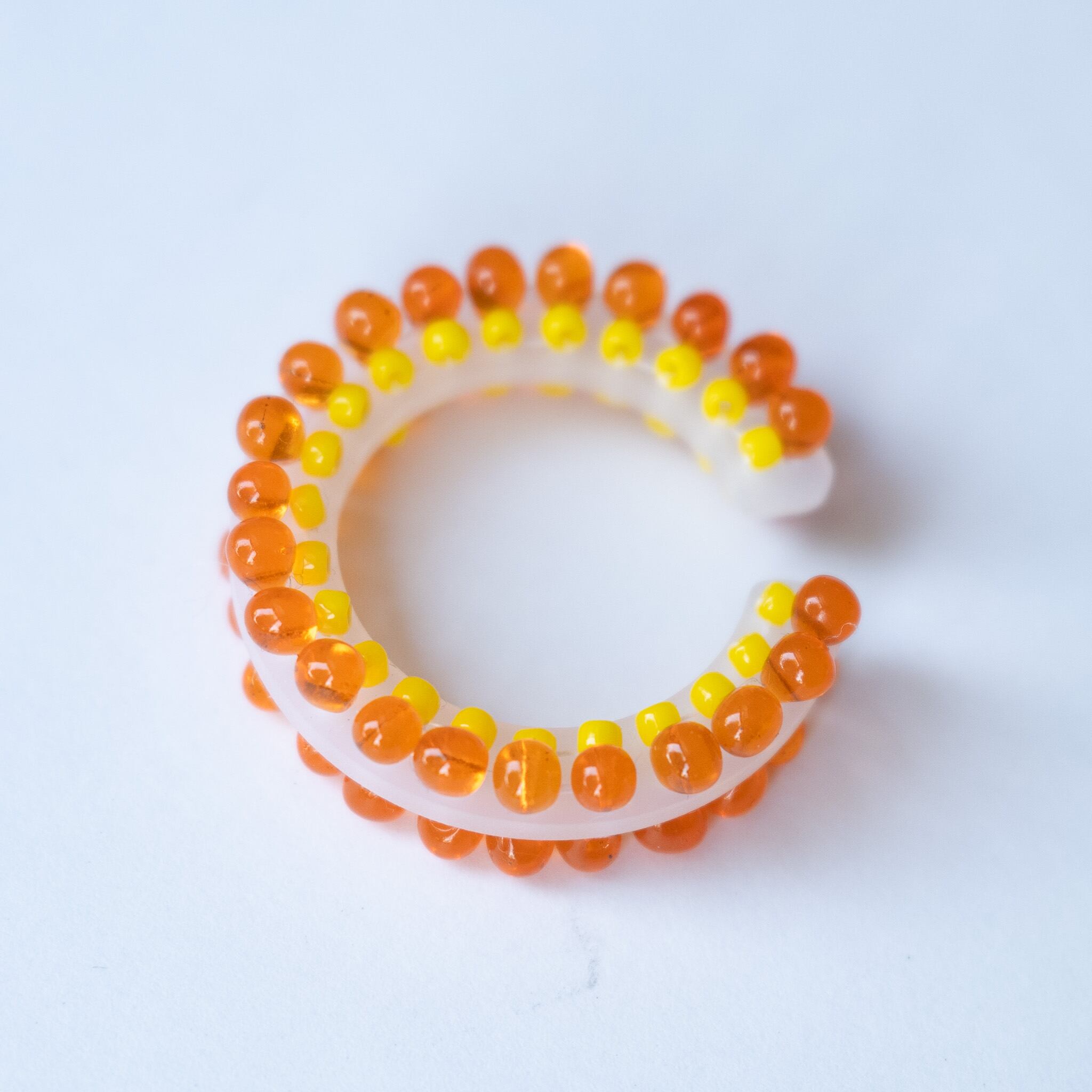 puzzle ring ear cuff L  [09]