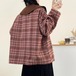 2色／ペタルカラーチェック柄コート ・12499