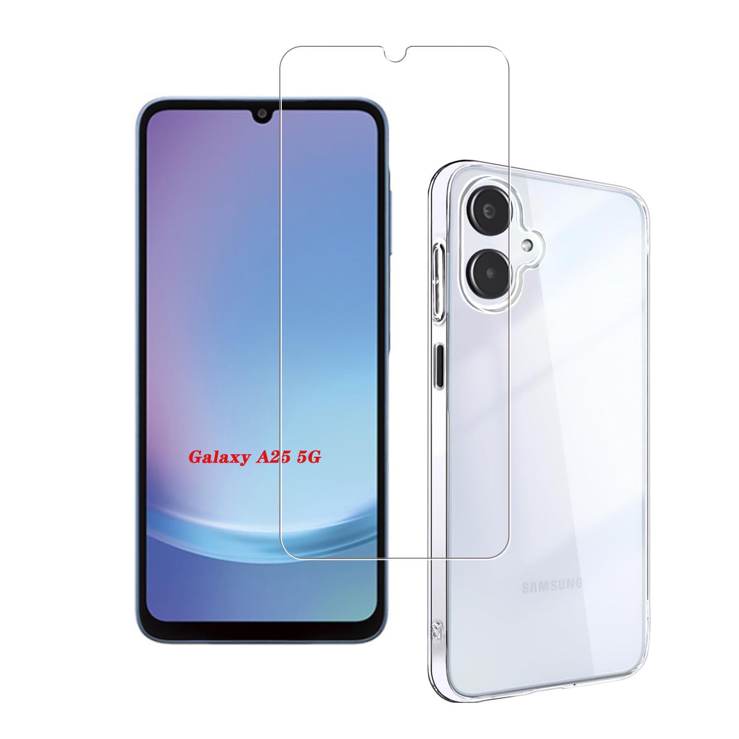 1+1枚セット】対応 Galaxy A25 5G 用の ケース + ガラスフィルム