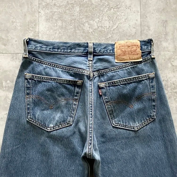W31 L34】90's US.Levis 501 リーバイス エルパソ工場(524) ボタン裏