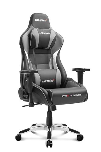 AKRacing オフィスチェア Pro-X JP グレー 国産高耐久PUレザー