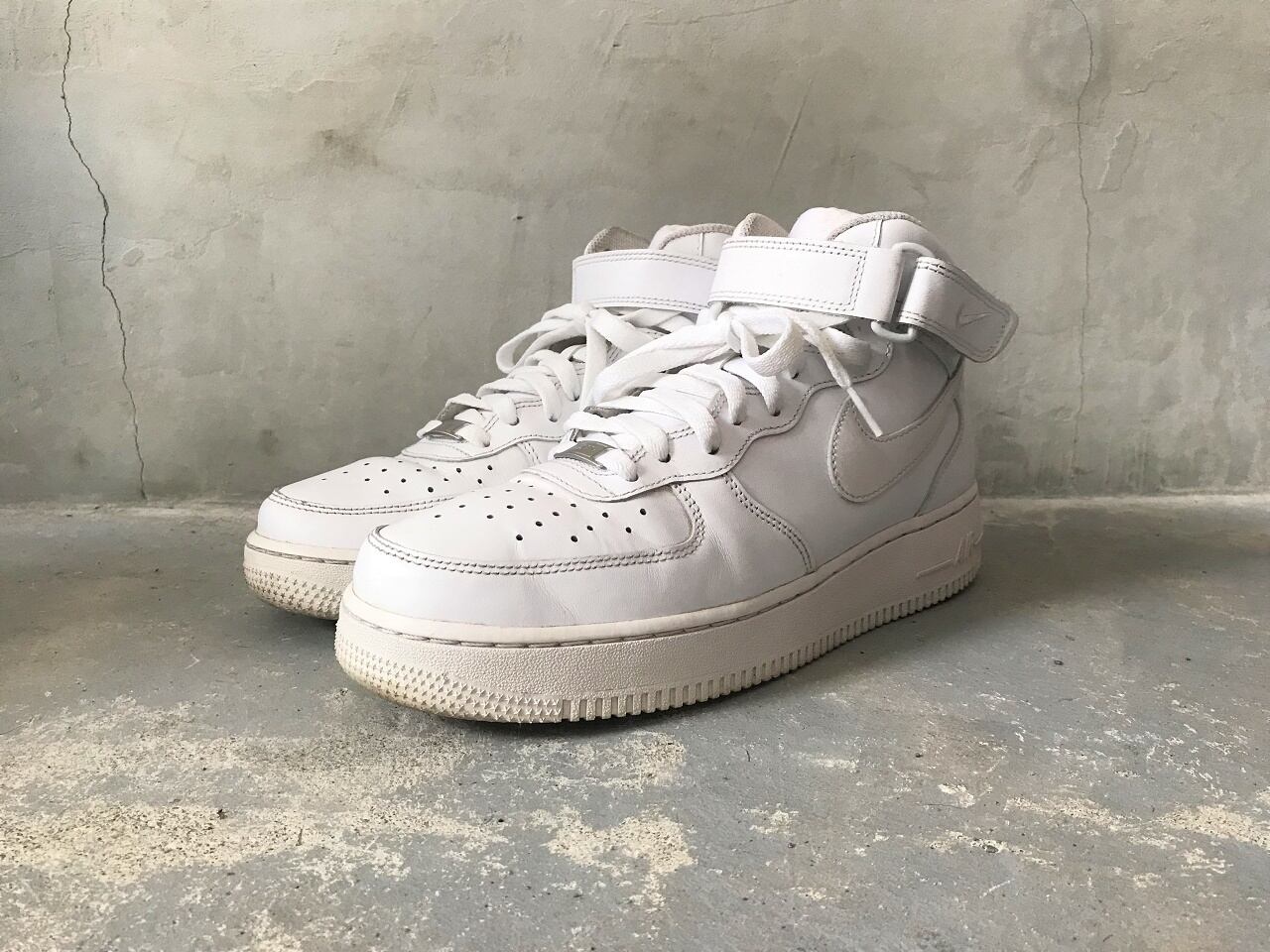 NIKE AIR FORCE1 MID 07 WHITE/WHITE