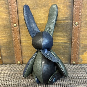【ジビエレザー鹿革】ベルラビ★マイスターの手作り「ベルズラビット」カラフルダーク系　写真の1点販売です