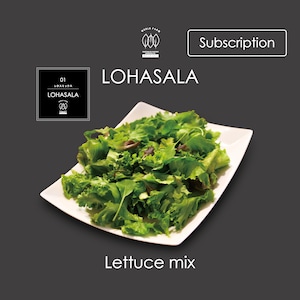 定期　LOHASALA　レタスミックス　小分け5個×100g　無洗LED栽培野菜