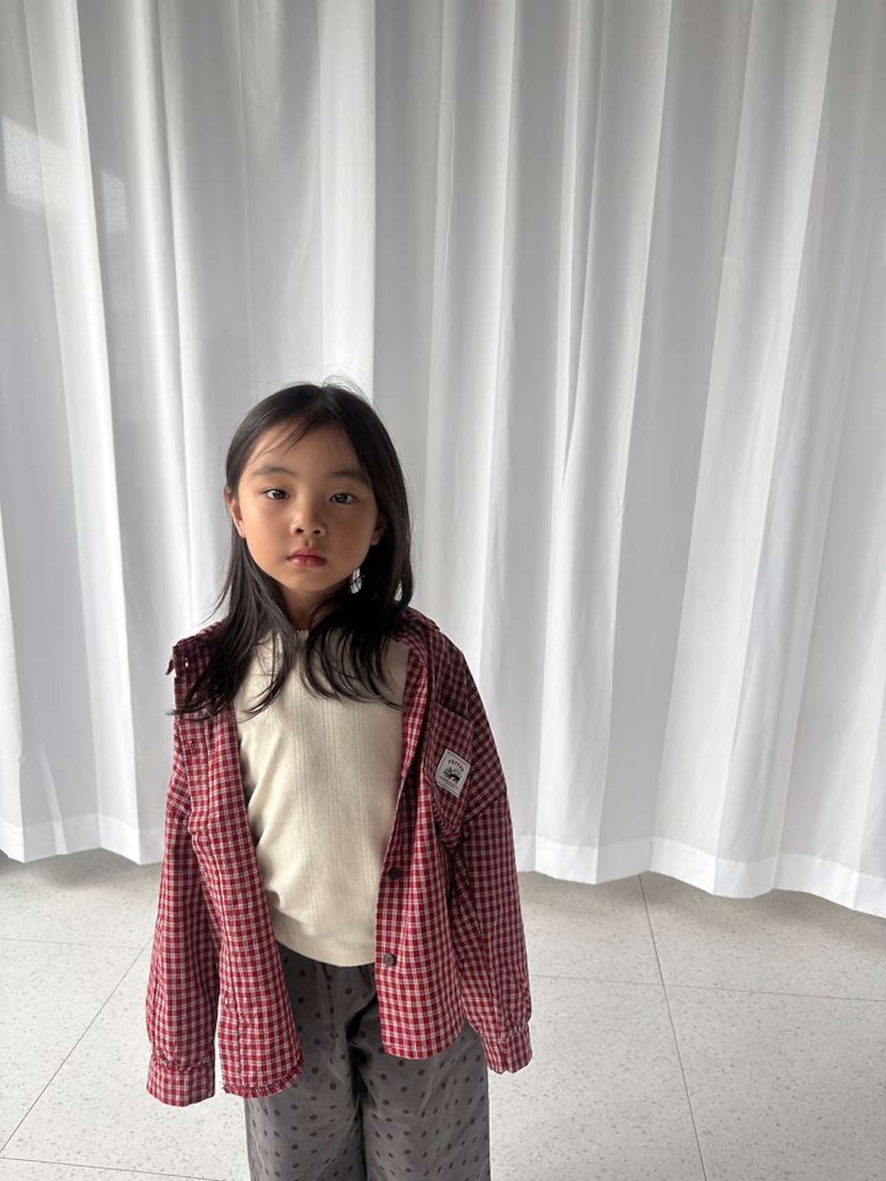 韓国子供服 / PEPPER / 26Autumn / クッキーチェックシャツ / 秋服 *XS~XL *