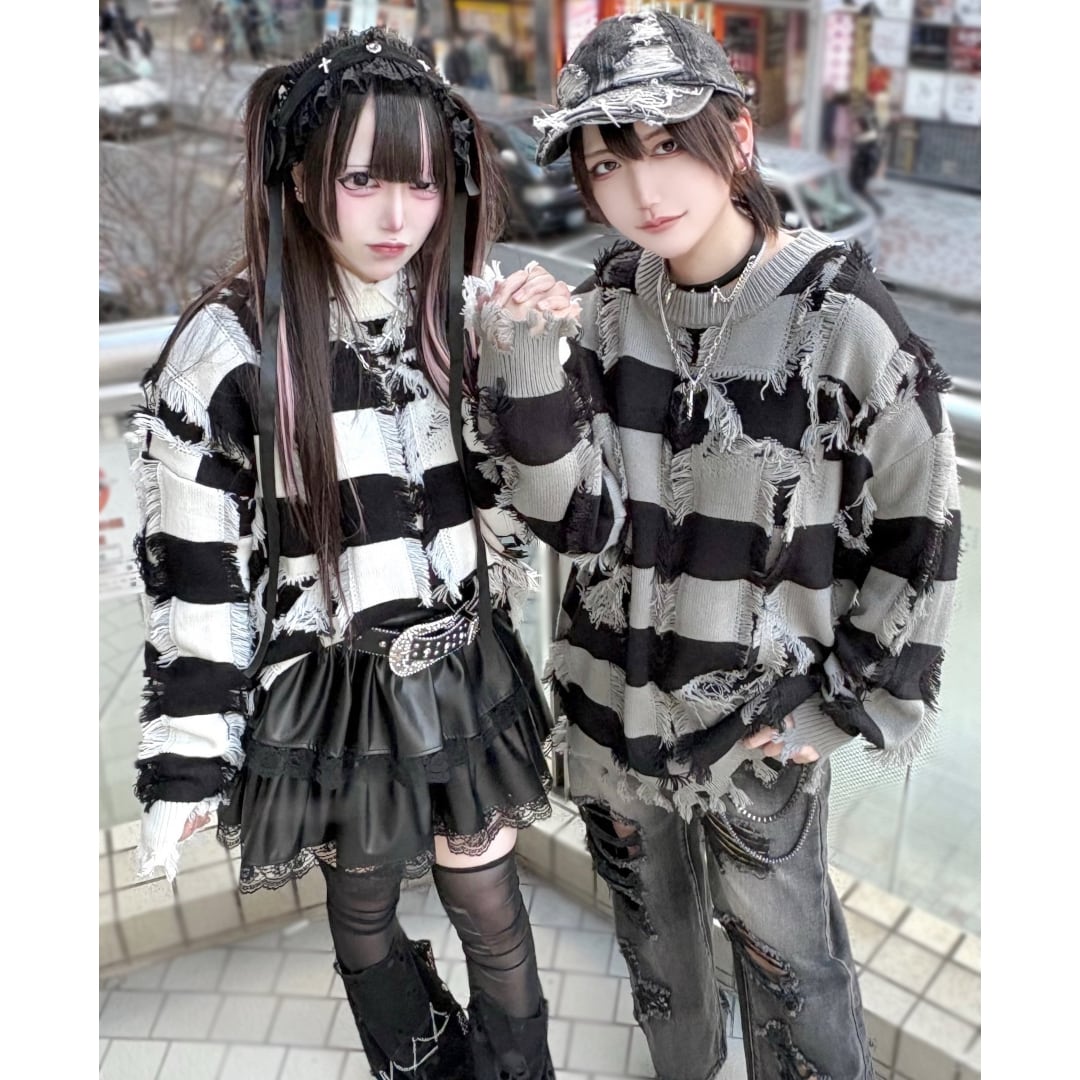 ヴォルカン＆アフロダイティ ボーダースターグランジニット 渋谷店で人気！】ボーダースターグランジニット | VOLCAN&APHRODITE