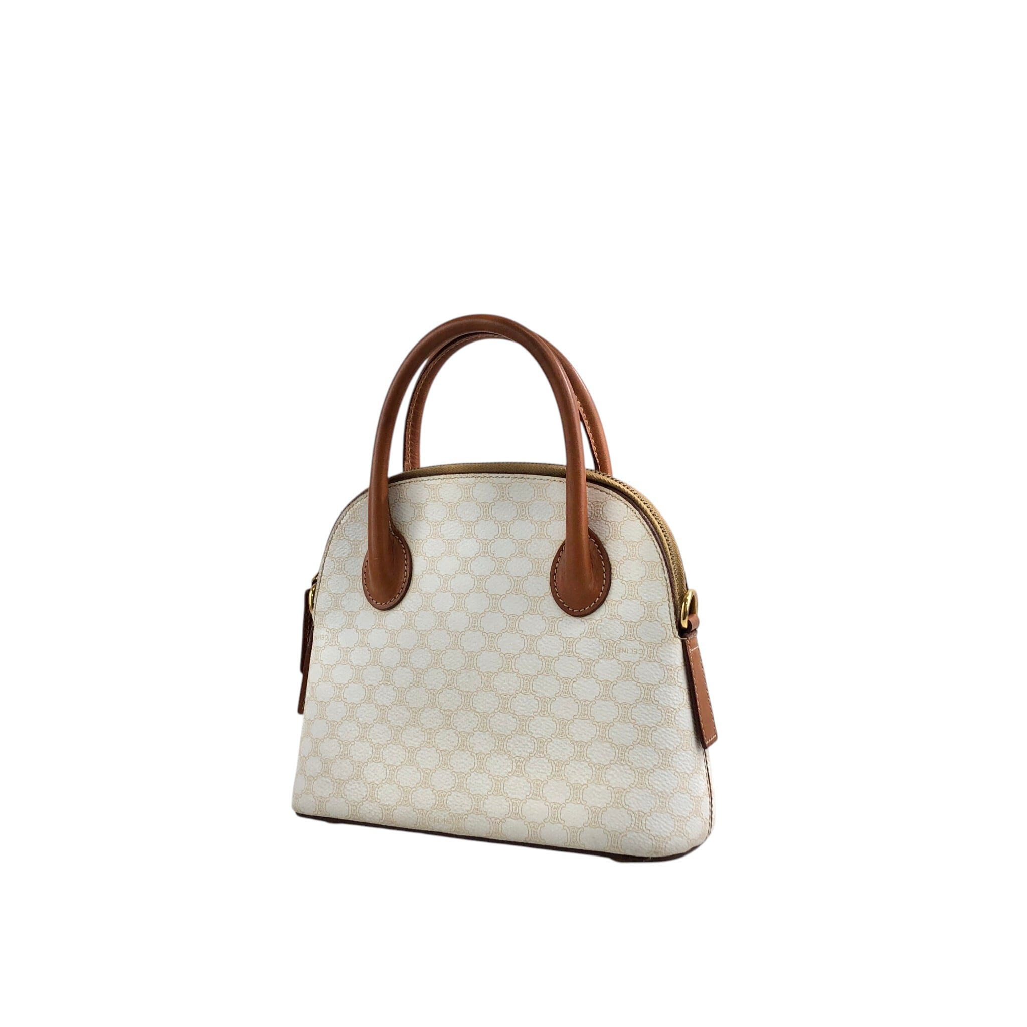 CELINE セリーヌ クラッチバッグ セカンドバッグ マカダム ホワイト 白 CELINE セリーヌ マカダム ショルダーバッグ ホワイト PVC 2WAY