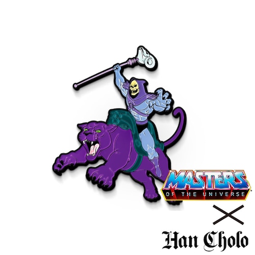 【HANCHOLO/ハンチョロ×マスターズ・オブ・ユニバース】SKELTOR BOTTLE READY E PIN ピンバッチ / / 14388