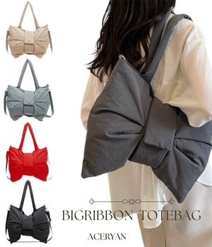 BIG ribbon totebag
