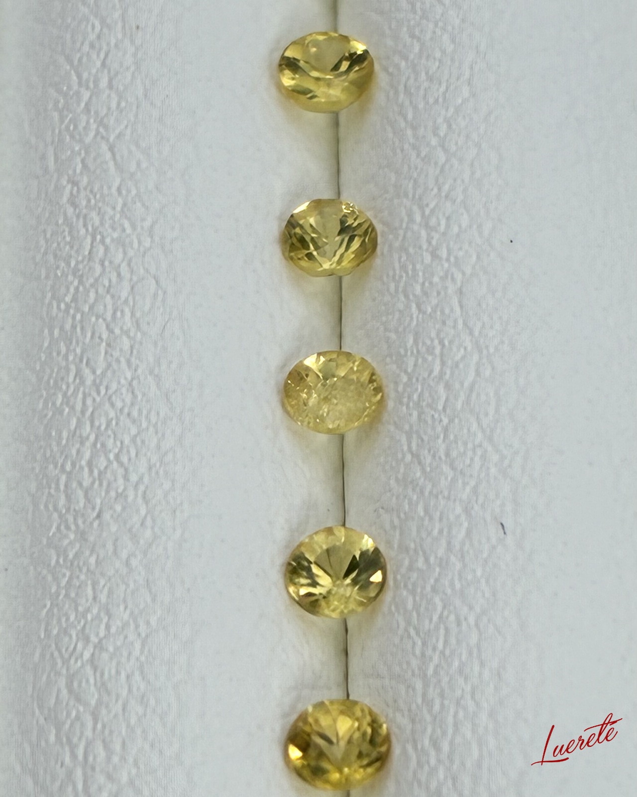 Natural Yellow Sapphire Total 0.5ct 6pcs Loose Gemstone Set｜天然イエローサファイア 合計0.5ct 6石セット【LE-0028】