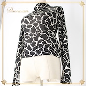 社交ダンス 衣装 スタンダード トップス レッスンウェア SPECHIO スペッチオ ブラック系 ホワイト系 白 黒 長袖 シンプル フォーマル シルク100％ 伸縮性 有り フォーマルウェア ダンス トップス おしゃれ レディース アウター 襟付き カジュアル 体型カバー コーディネート 柔らかい 頑丈 高級感 洗練された さりげない デザイン スタイル