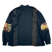 【tshirts85】KIMONO T-SHIRTS BLACK