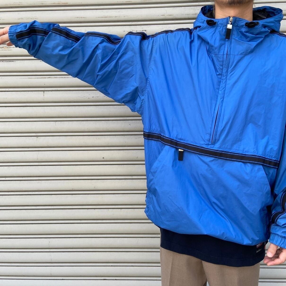 00s リーバイス シルバータブ アノラックパーカー ナイロン ブルー XL