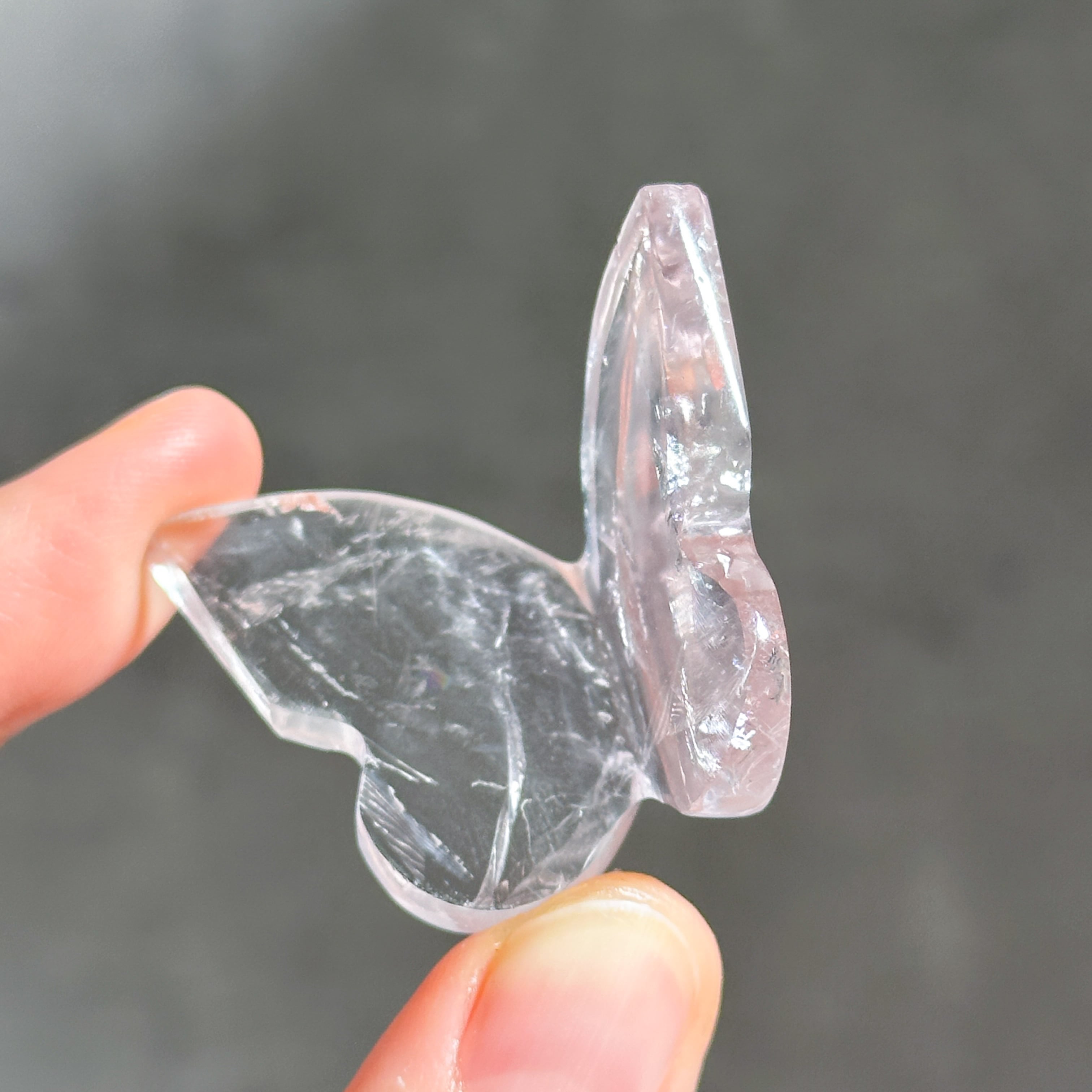 虹◎アメジスト 3D蝶 12◇ Amethyst Butterfly ◇天然石・鉱物