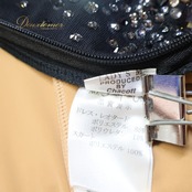 社交ダンス 衣装 Chacott チャコット ドレス ワンピース スタンダード ブラック系 ゴールド系 グレイ系 黒 グレー 無地 フロート レース フリル デモ 競技 ダンス パーティ 発表会 高級感 上品 シック 大人 エレガント