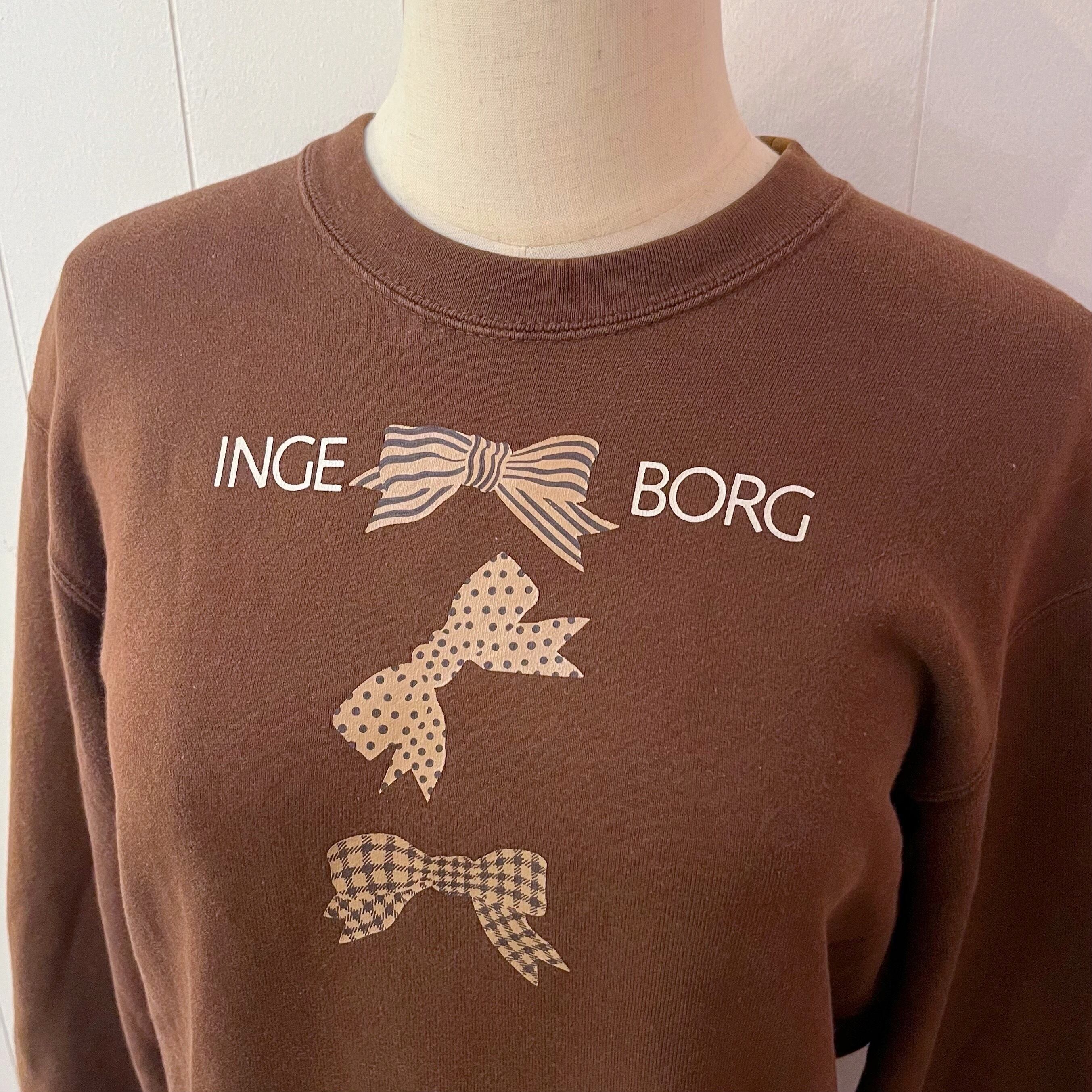 INGEBORG / chocolate brown ribbon sweat