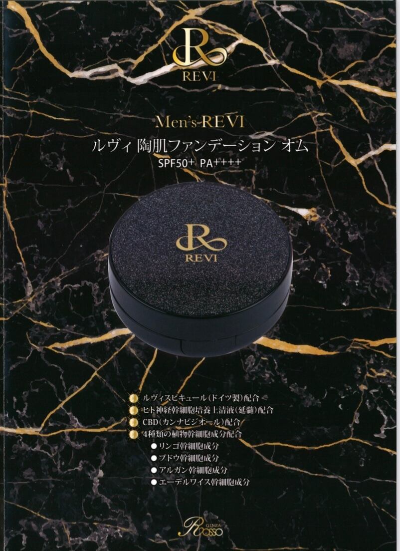 ルヴィ2個セット 陶肌 ファンデーション オム 15g 本体 REVI