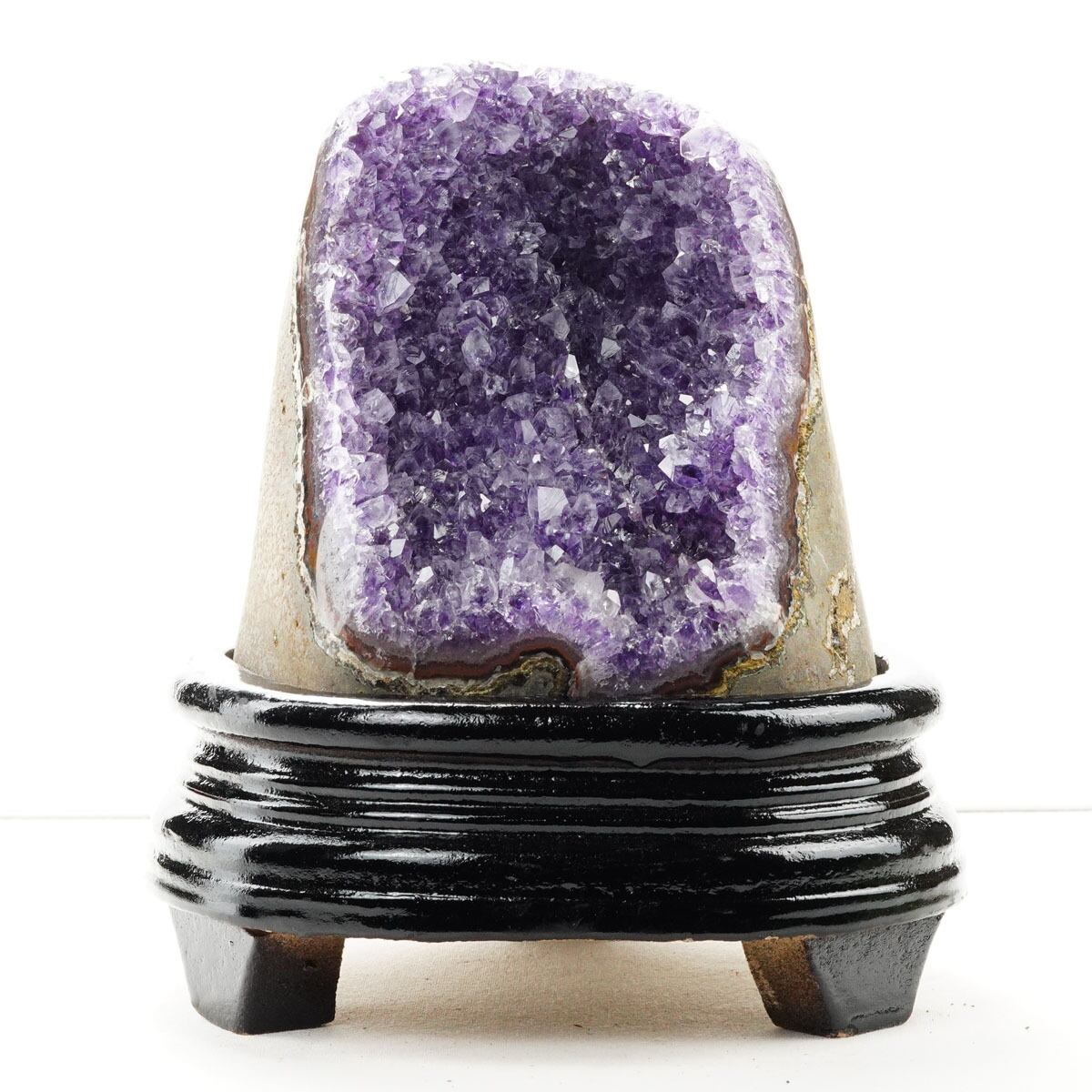 1.2Kg アメジスト クラスター ウルグアイ産 アメジスト 原石 amethyst 台座付属 一点物 182-8788