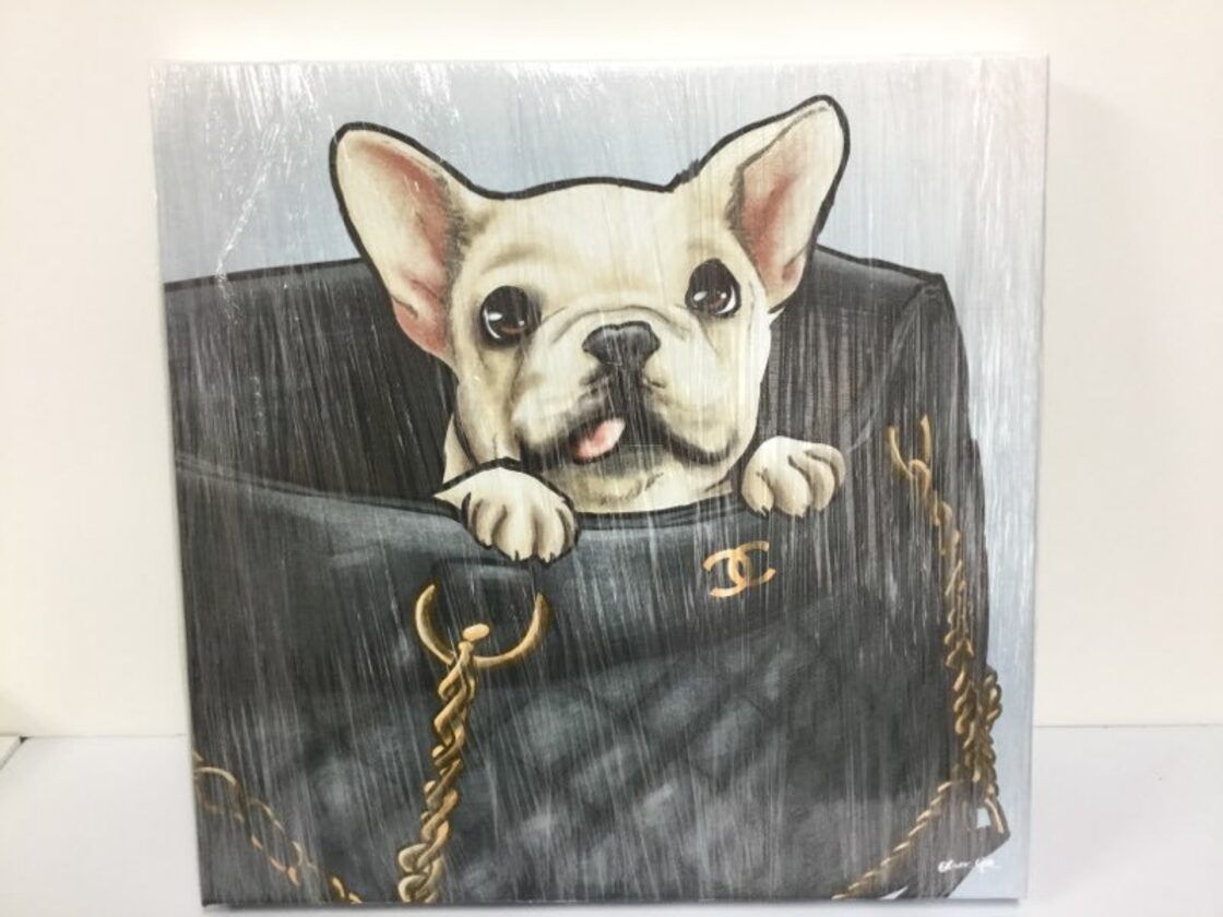 Oliver Gal O68-2 Peek a Boo Frenchie フレブル 絵 アート インテリア 