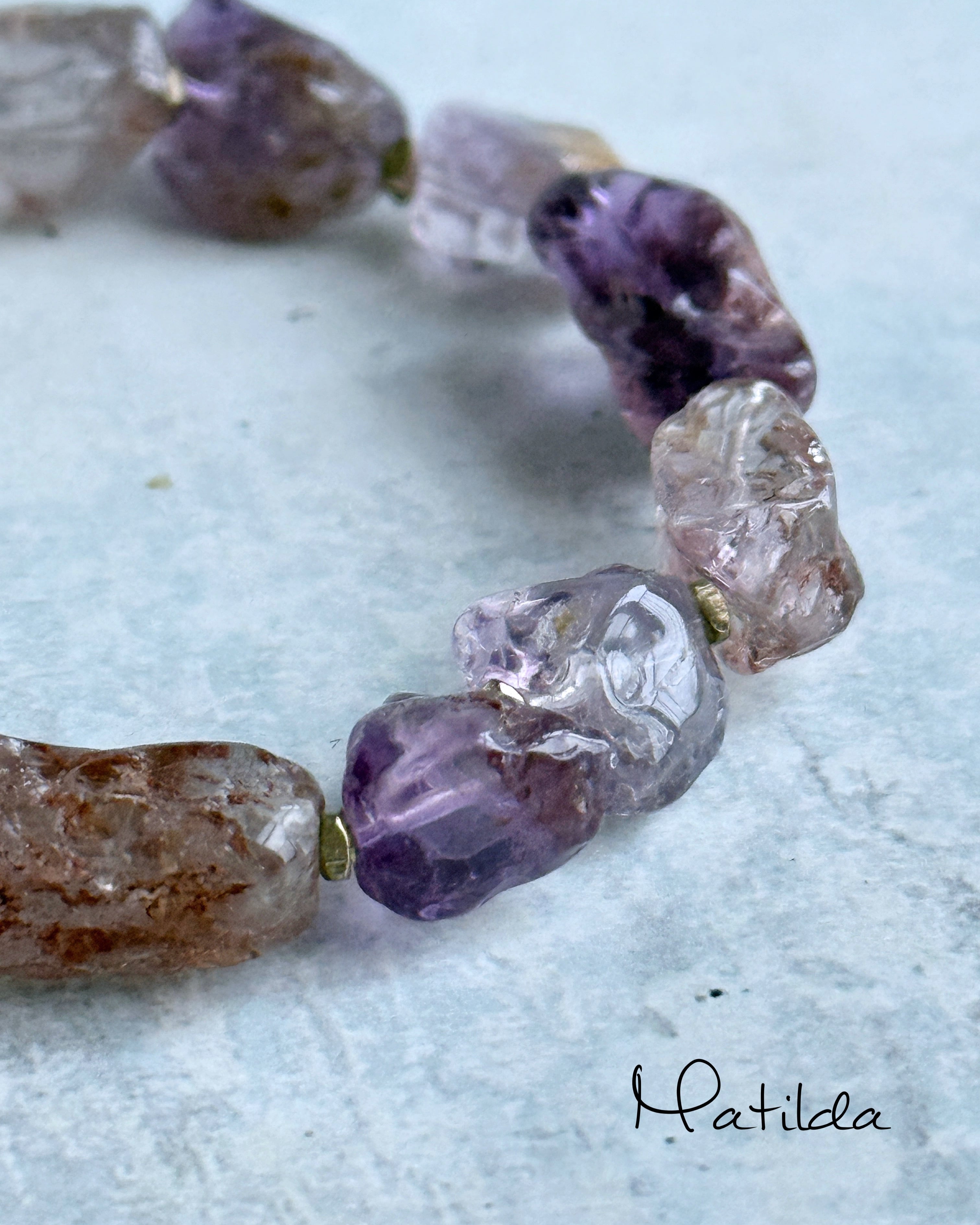 rough rock bracelet(ガーデンアメジスト)