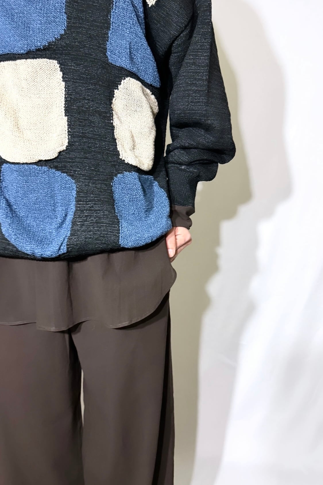 Cristaseya  [WASHI PAPER PATCHWORK SWEATER]