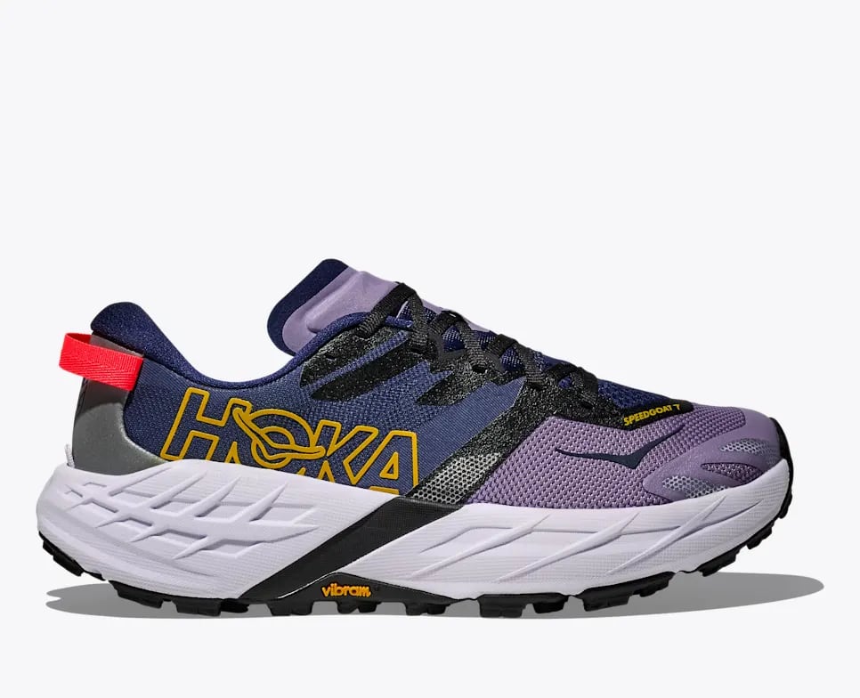 HOKA(ホカ)W SPEEDGOAT 7(スピードゴート 7)-ベリー ジャム / スターライト グロー ウィメンズ トレイルランニング シューズ