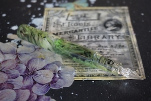 シュクルガラスペン Aqua Terrarium (クリアガラスペン先)