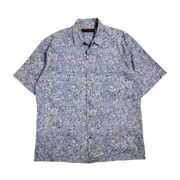 美品】sloane 国旗 総柄 シャツ ブラウス 半袖 ジーラ GeeRA 【U．S 