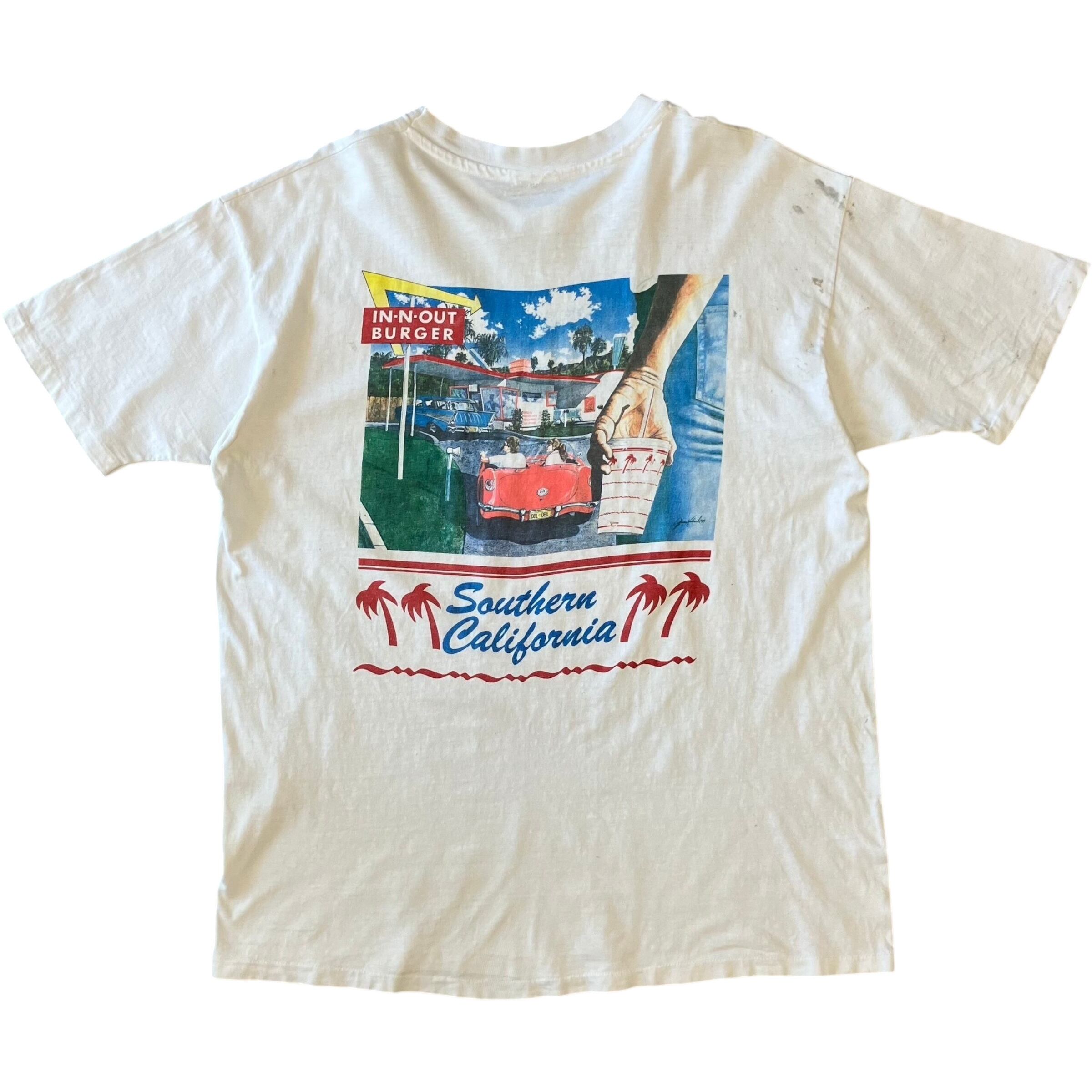 《XL》IN-N-OUT BURGER 90s 両面プリントTee シングルステッチ No.2498