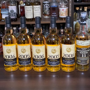 キングスバリー ゴールド ボウモア  ５本＆オールドパティキュラー ボウモア 2014 11年 計6本 量り売りセット