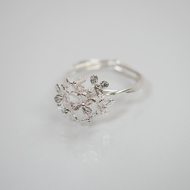 紫陽花のリング(silver)