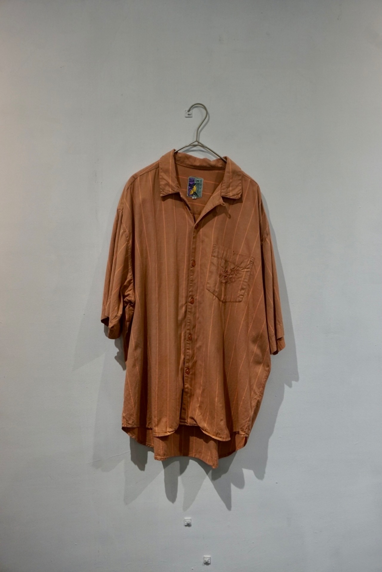cotton stripe s/s shirt
