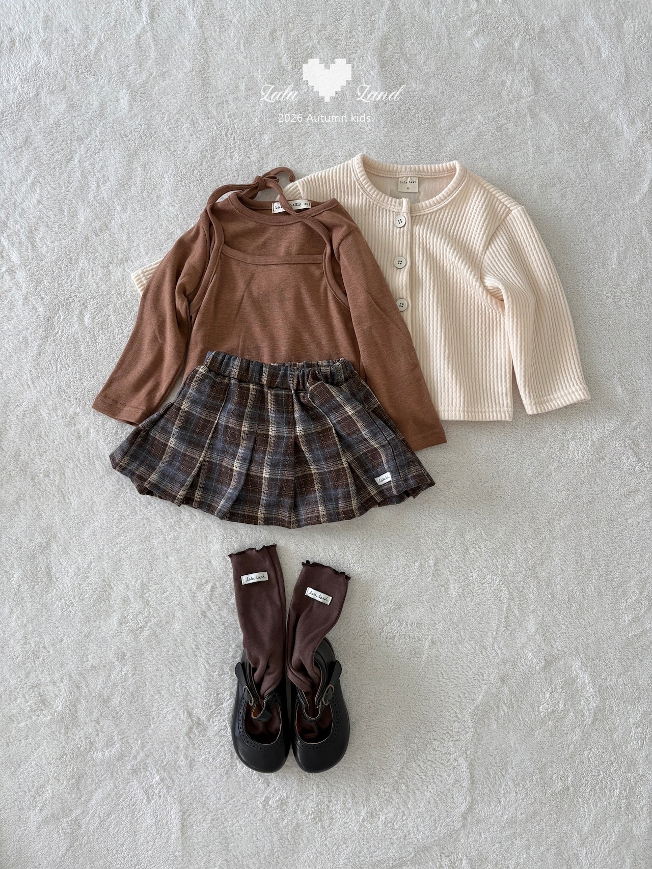 韓国子供服 / LALALAND / 26Autumn / カリロス レザージャケット / 秋服 / キッズ *XS~XL*