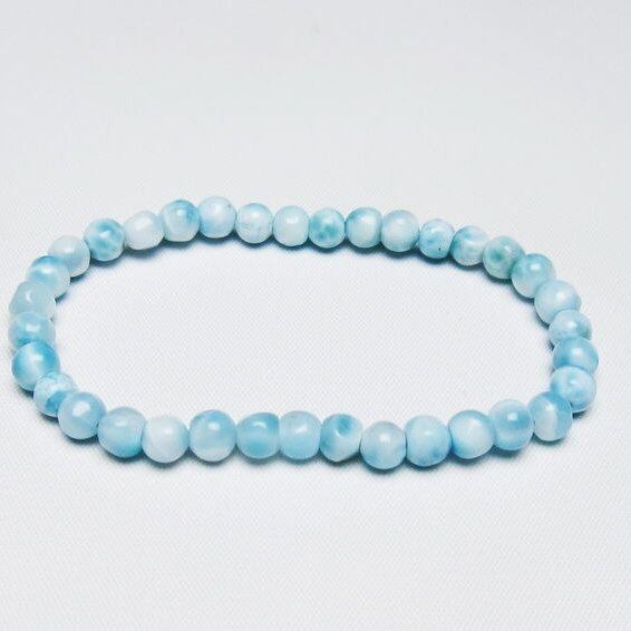 ラリマー ブレスレット 5mm 一点物 メール便可 [M便 1/10] 111-47972