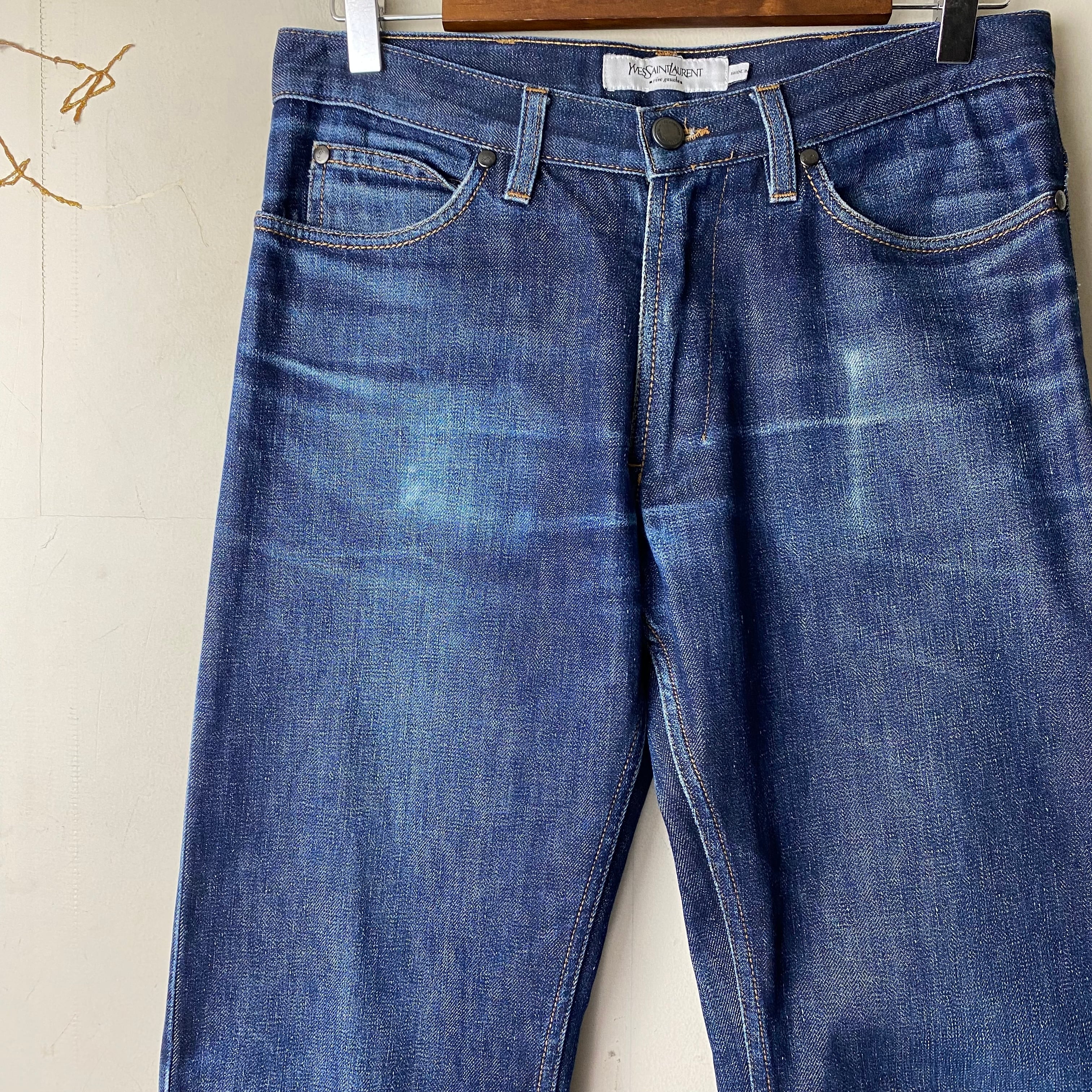 YVES SAINT LAURENT RIVE GAUCHE denim pants “YSL” | NOIR ONLINE