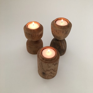 木のティーライトキャンドルホルダー｜Wooden Tealight Candle Holder