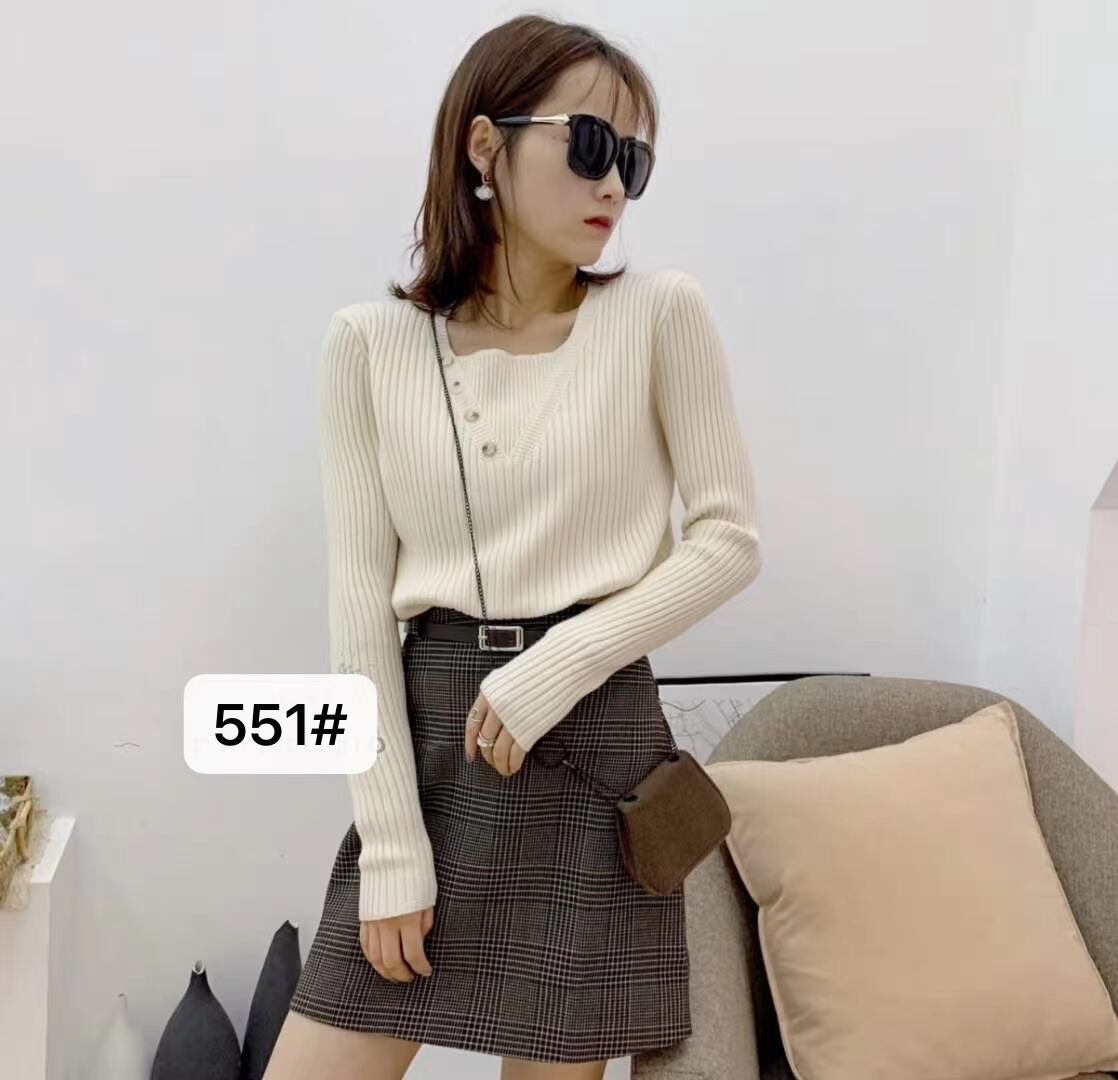 レイヤード風　リブニット  AJ111-551