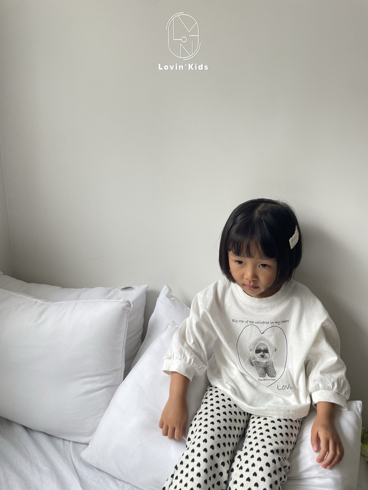 【Lovin'】フーディーパピーT アイボリー 80〜130cm - 6