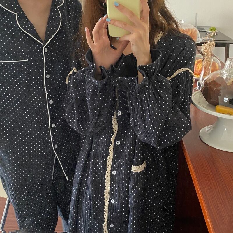 オータムレディーススプリング ロング コットン 大人ガーリー スウィート キュート カジュアル 春物 秋物 ピュア 萌量不足68181101300