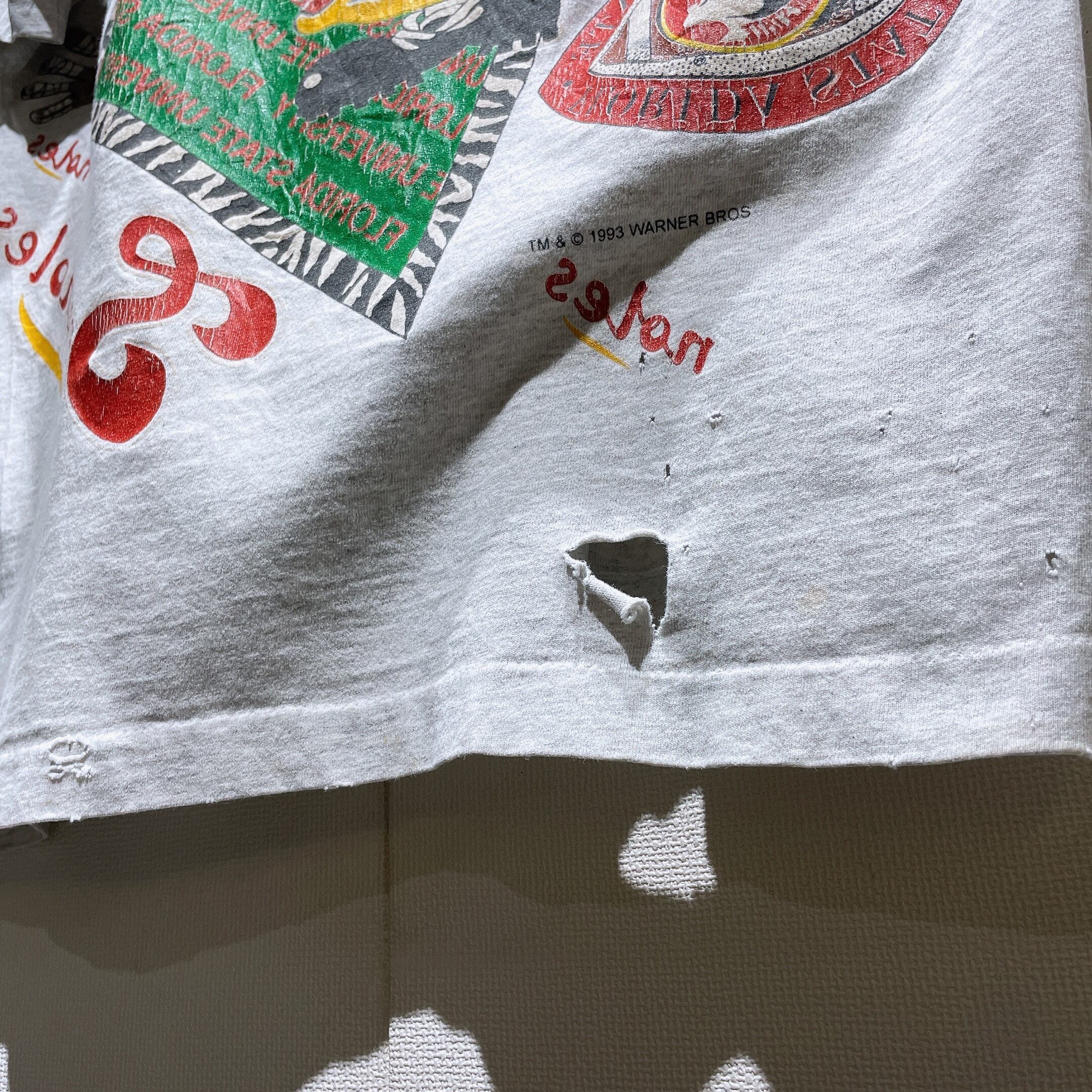 1993s ” Tazmanian Devil ” Both sides printed vintage SS Tee (made in usa)
