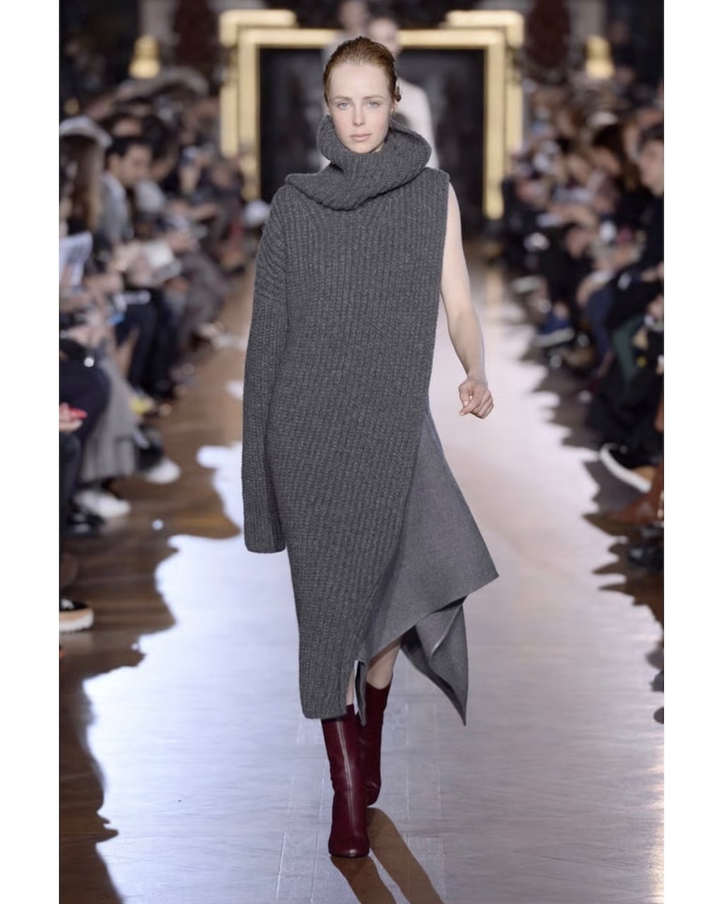 STELLA McCARTNEY ASYMMETRIC RIB KNIT DRESS | dear closet