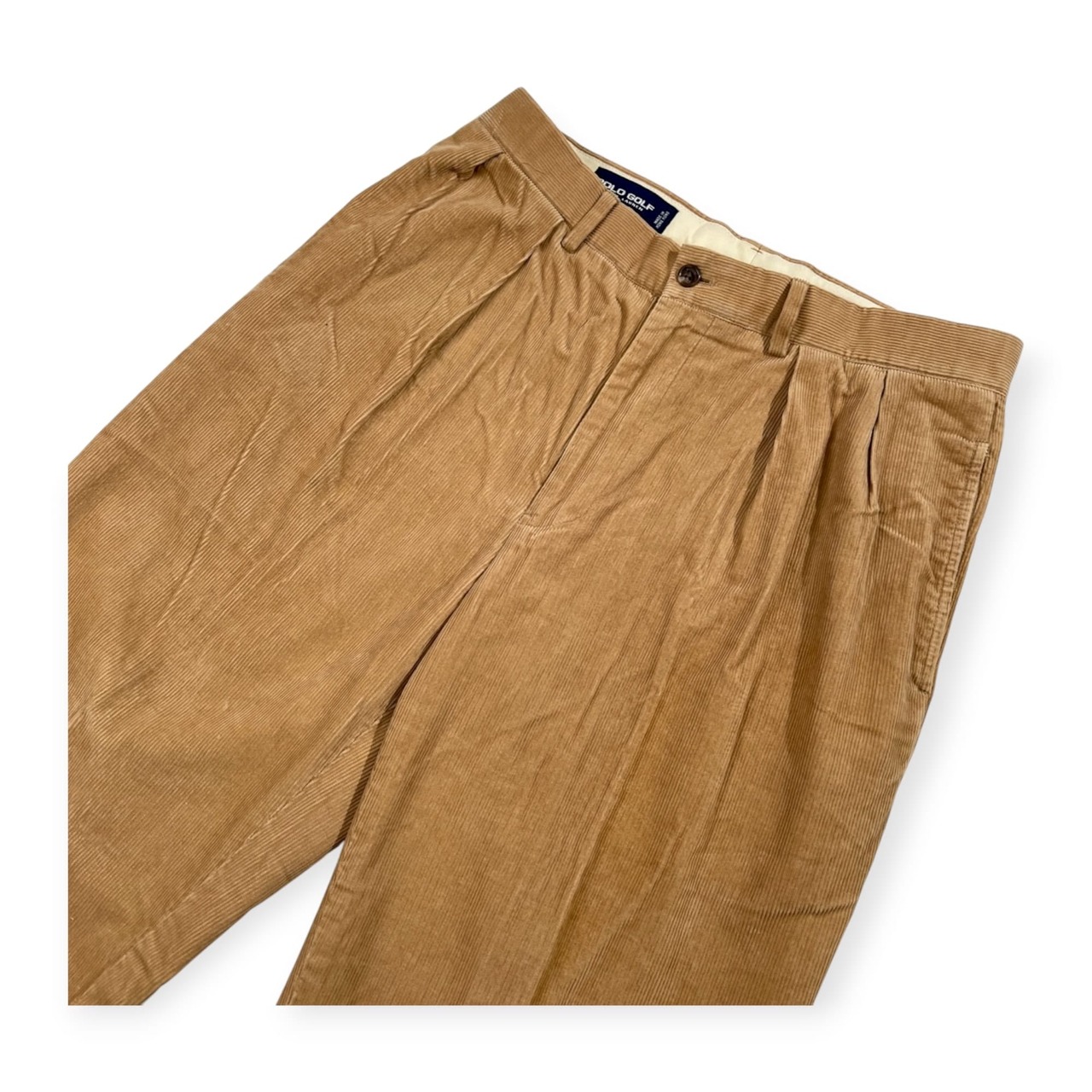 POLO GOLF RALPH LAUREN ポロ ゴルフ ラルフローレン コーデュロイ スラックス パンツ サイズ 32 /メンズ/ナイガイ/ベージュ系