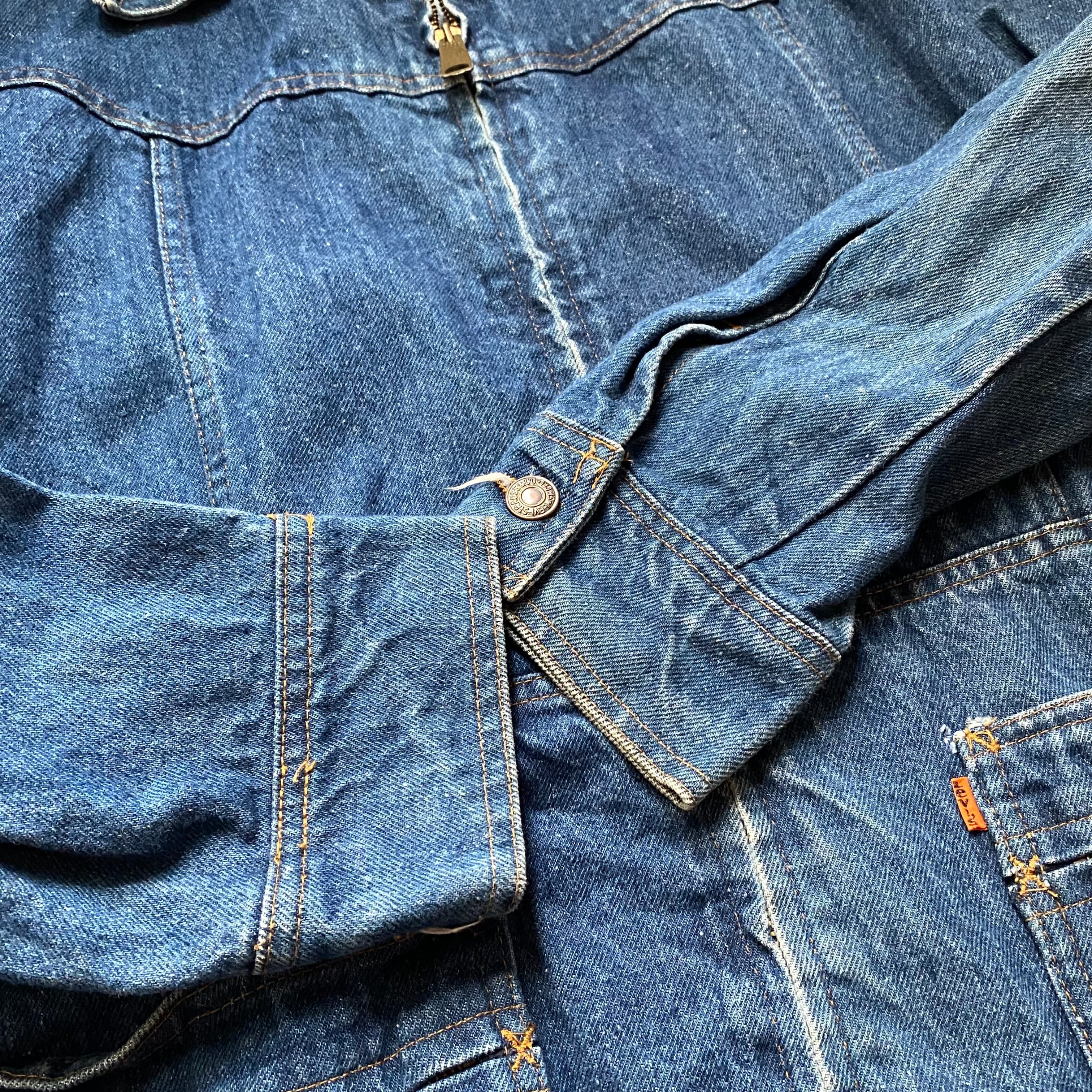 70s LEVI’S denim jacket coverall 70年代 リーバイス デニム カバーオール TALONジップ VINTAGE  ヴィンテージ