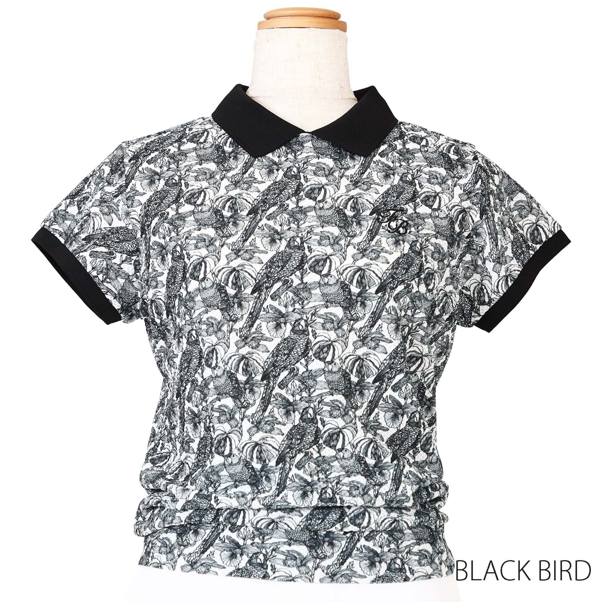 FBAL-PO39　レディース　リブ襟プルオーバーポロ