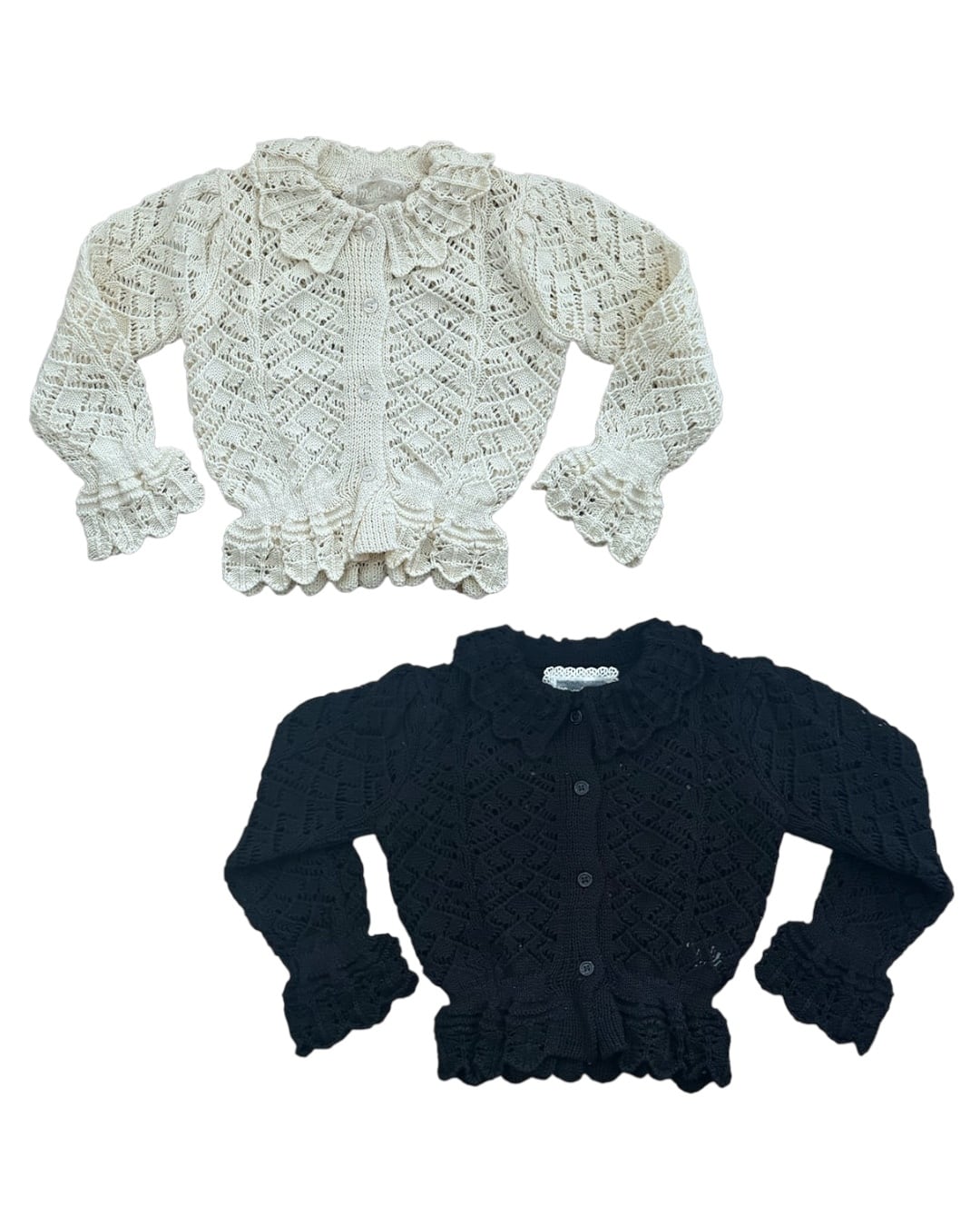 crochet knit cardigan